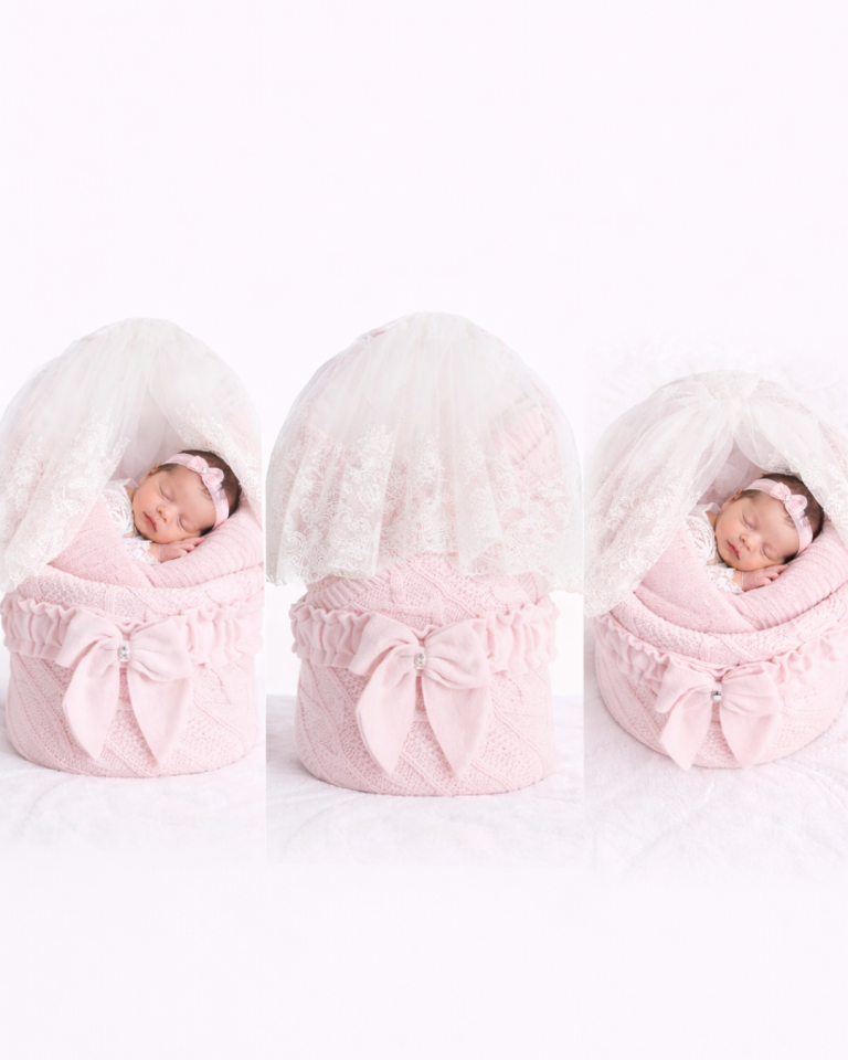 Nipperland Kız Bebek Saç Örgülü Tüllü Kundak