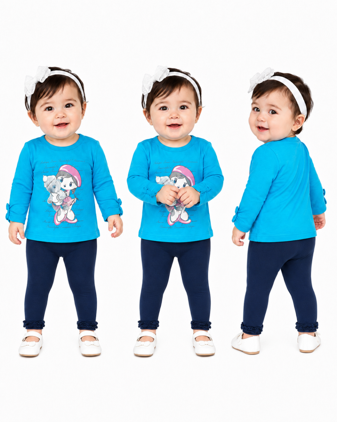Pelops Kız Bebek Spor Taytlı Takım
