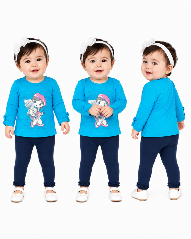 Pelops Kız Bebek Spor Taytlı Takım