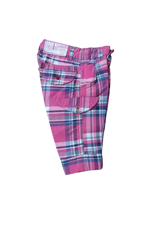 Unisex Çocuk Keten Kapri Şort