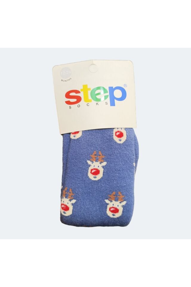 Step Unisex Kışlık Kalın Havlu Çorap Lacivert - 12-24 Ay