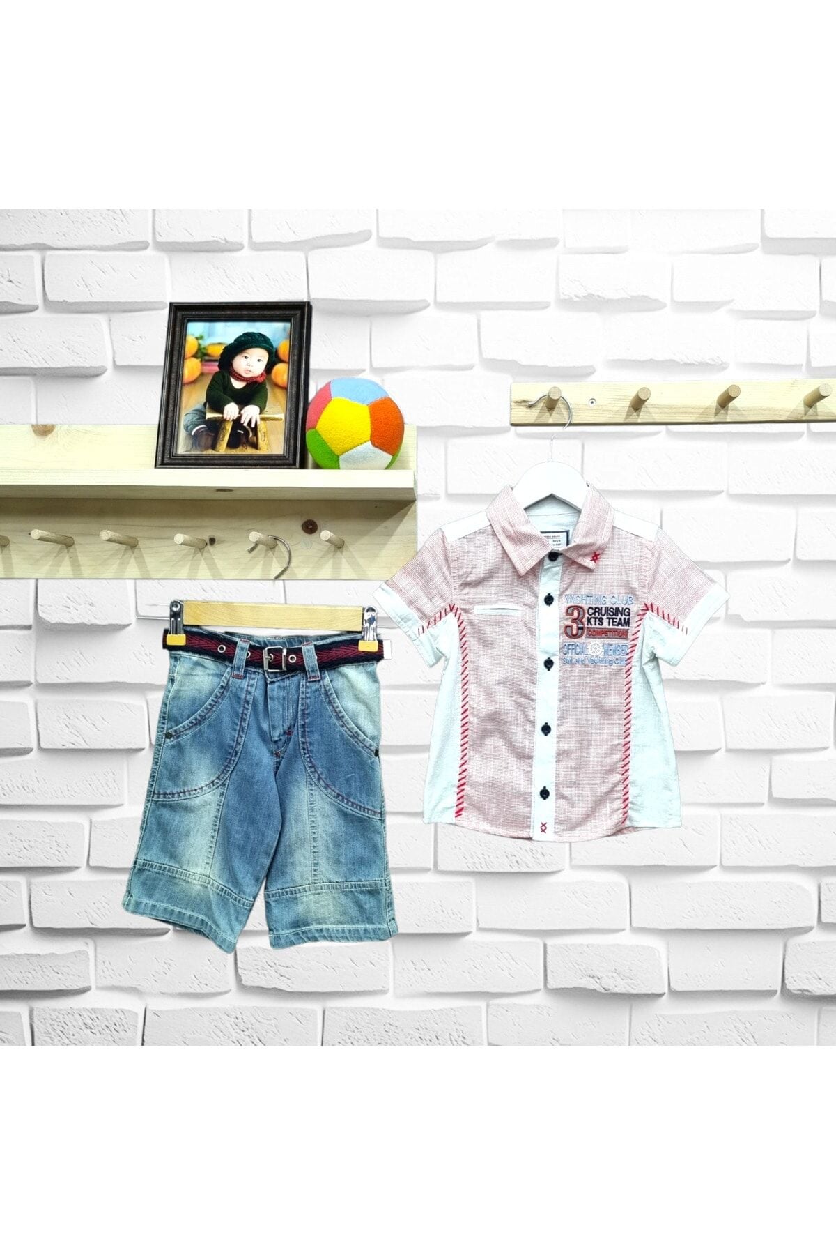 Erkek Bebek Şortlu Takım