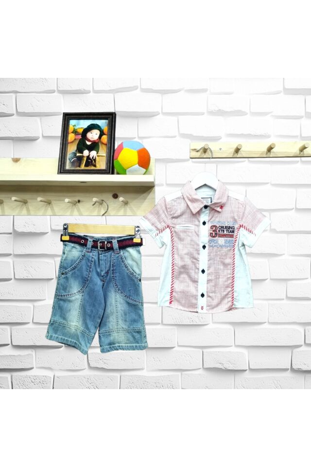 Erkek Bebek Şortlu Takım