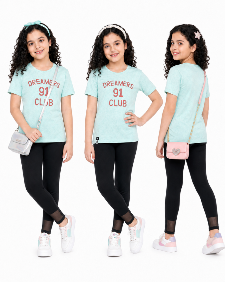 Popshops Kız Çocuk Spor Taytlı Takım