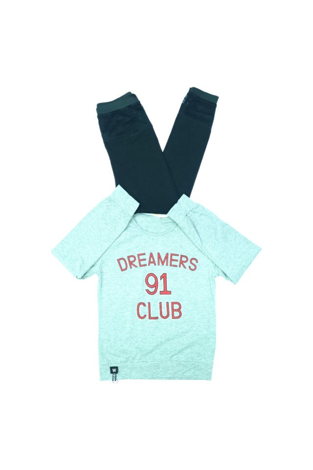 Popshops Kız Çocuk Spor Taytlı Takım