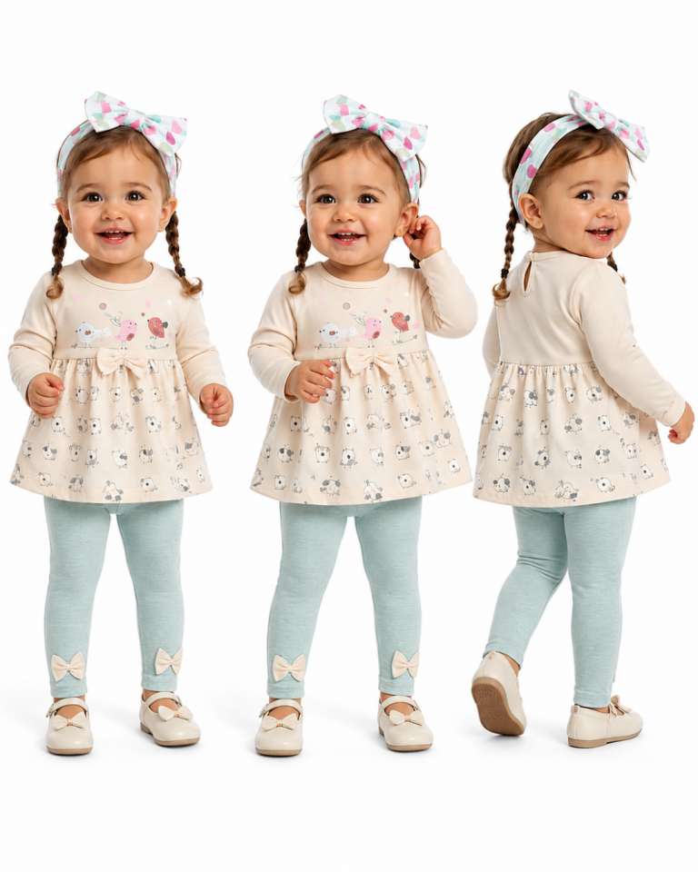 Pelops Kız Bebek Spor Taytlı Takım
