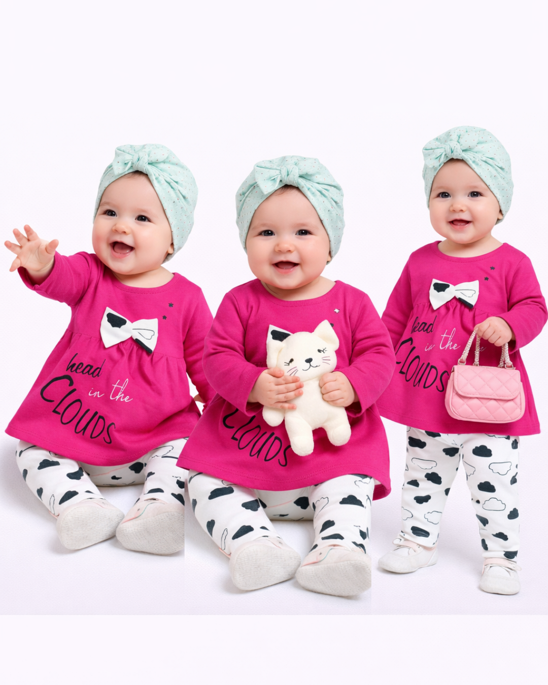 Pelops Kız Bebek Spor Taytlı Takım