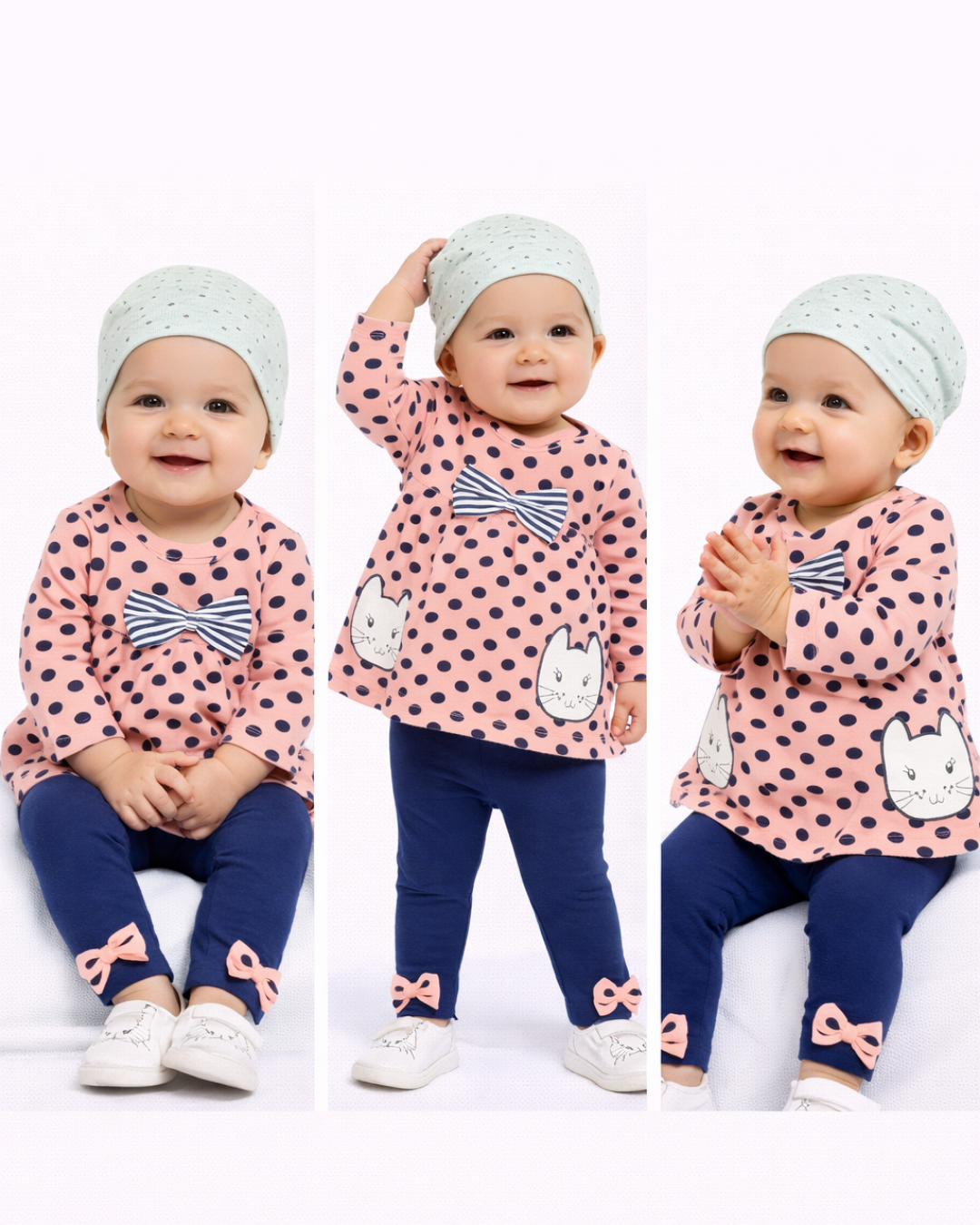 Pelops Kız Bebek Spor Taytlı Takım