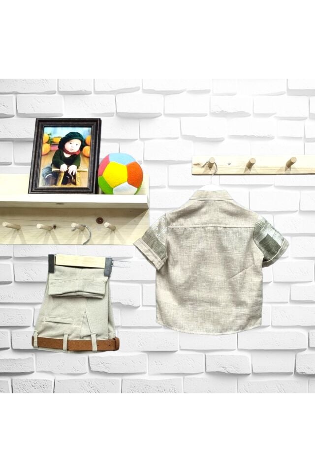 Moda Grande Erkek Bebek Şortlu Takım