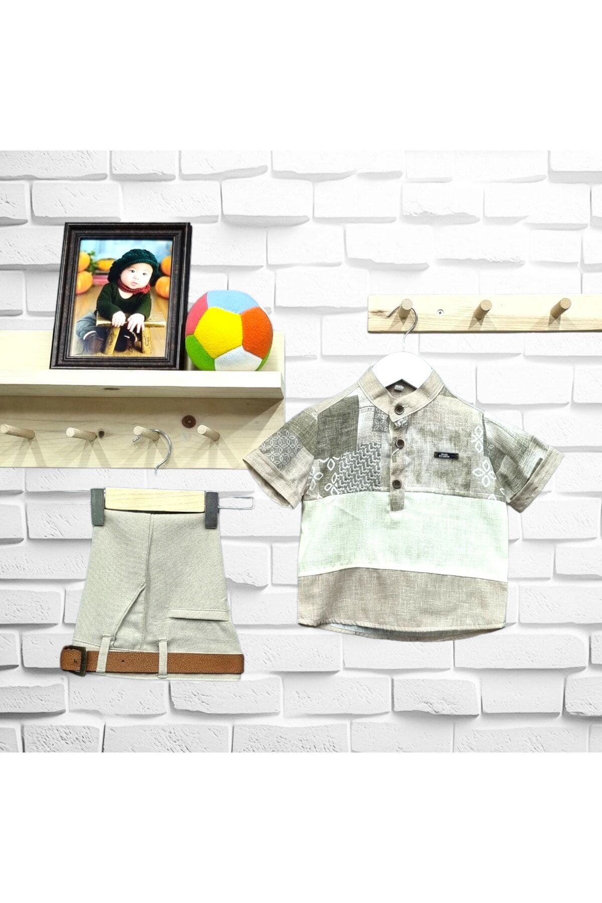 Moda Grande Erkek Bebek Şortlu Takım