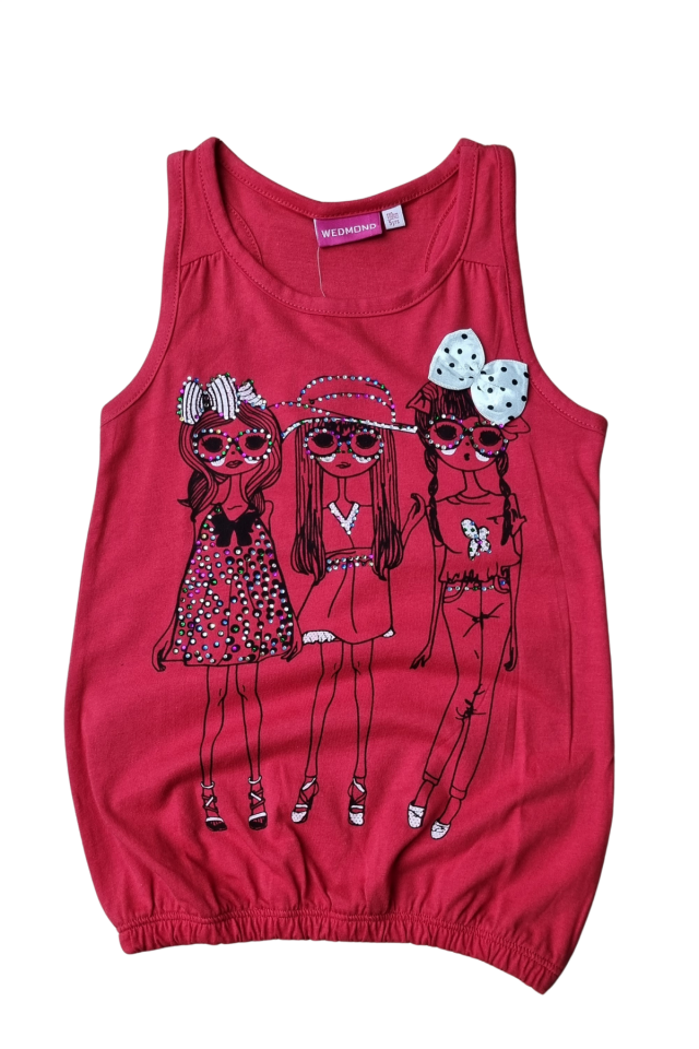 Wedmond Kız Çocuk Kalın Askılı Tshirt