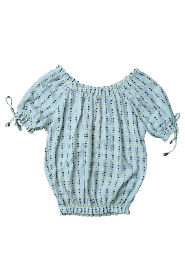 Cuento Genç Kız Kol ve Belden Büzgülü Bluz