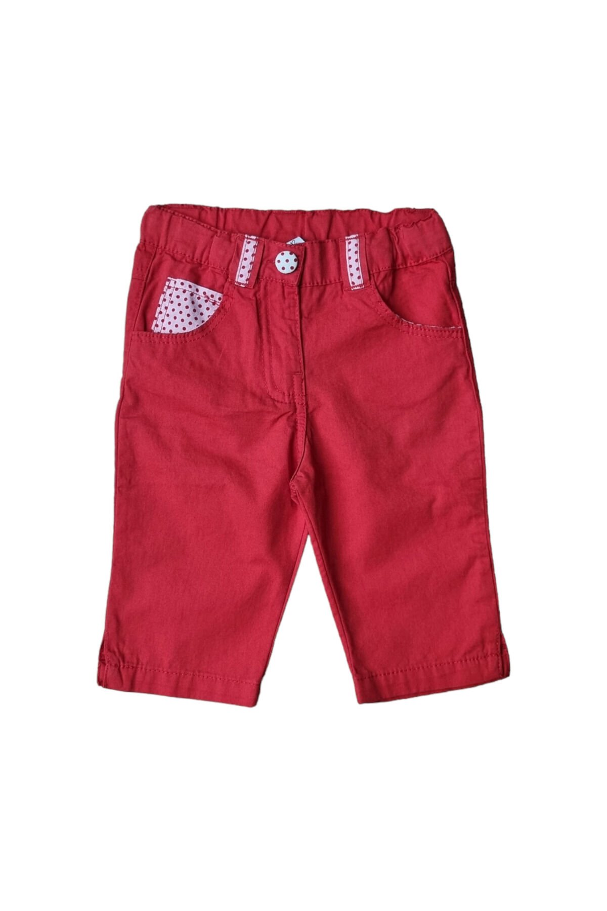 Çikoby Kız Bebek Keten Pantolon