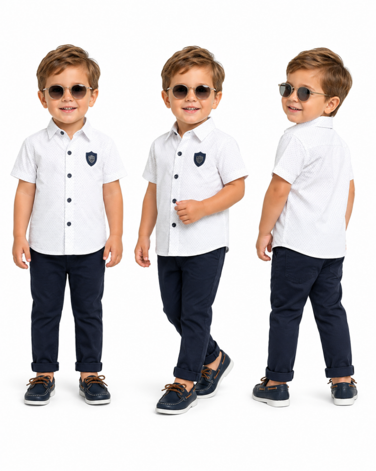Babyünlü Erkek Bebek Yazlık Gömlek