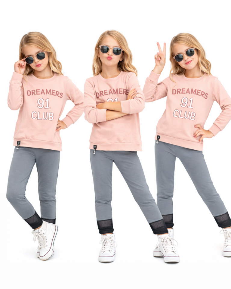 Popshops Kız Çocuk Spor Taytlı Takım