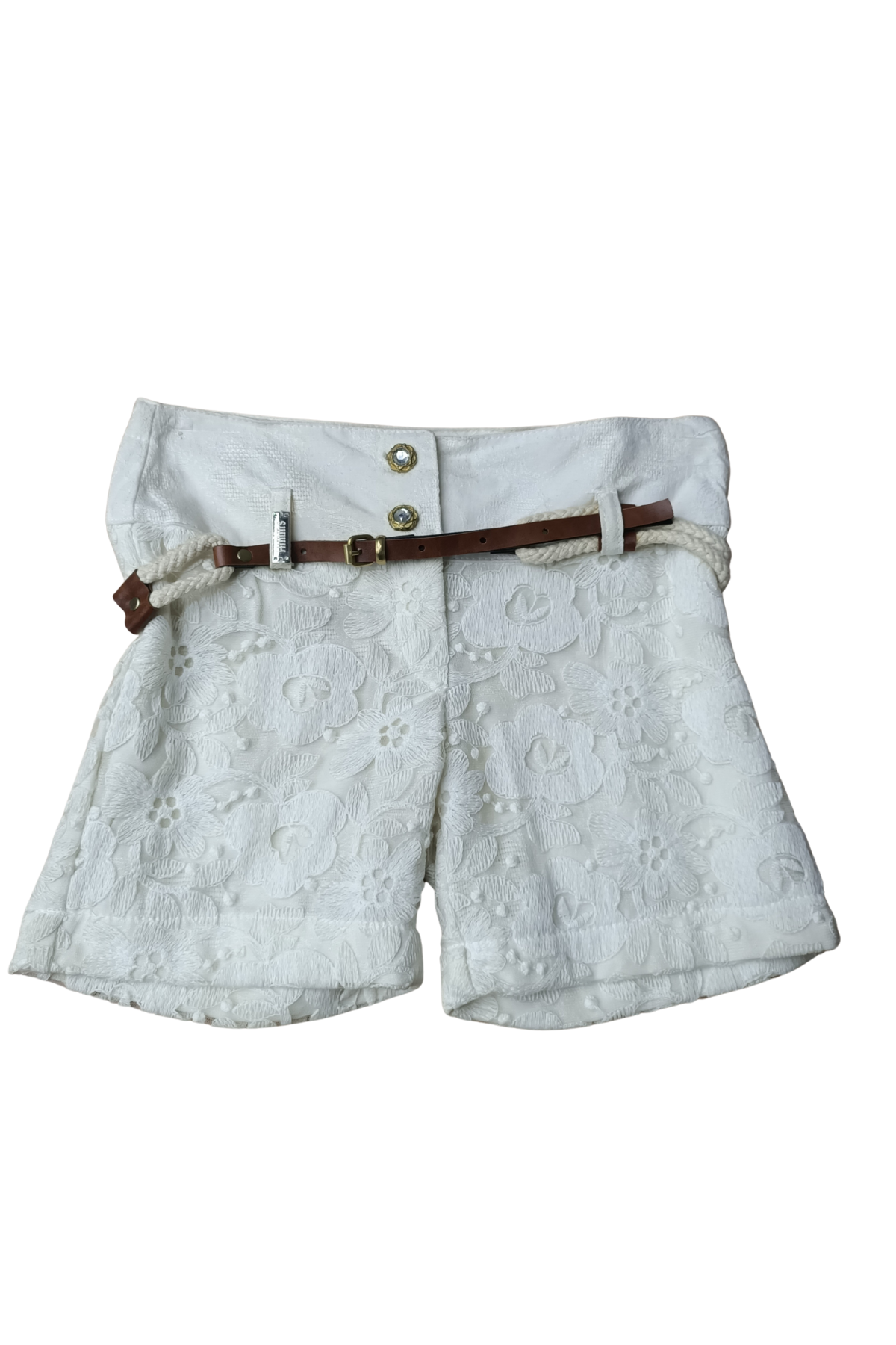 Hmms Kız Çocuk Kemer Detaylı Şort