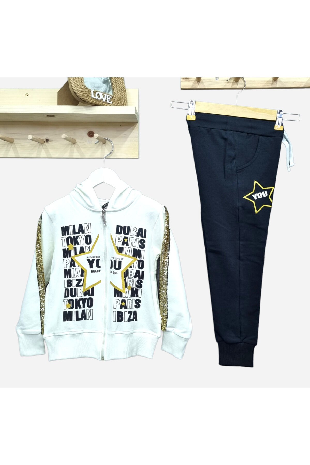 Pelops Kız Çocuk Spor Eşofman Takım