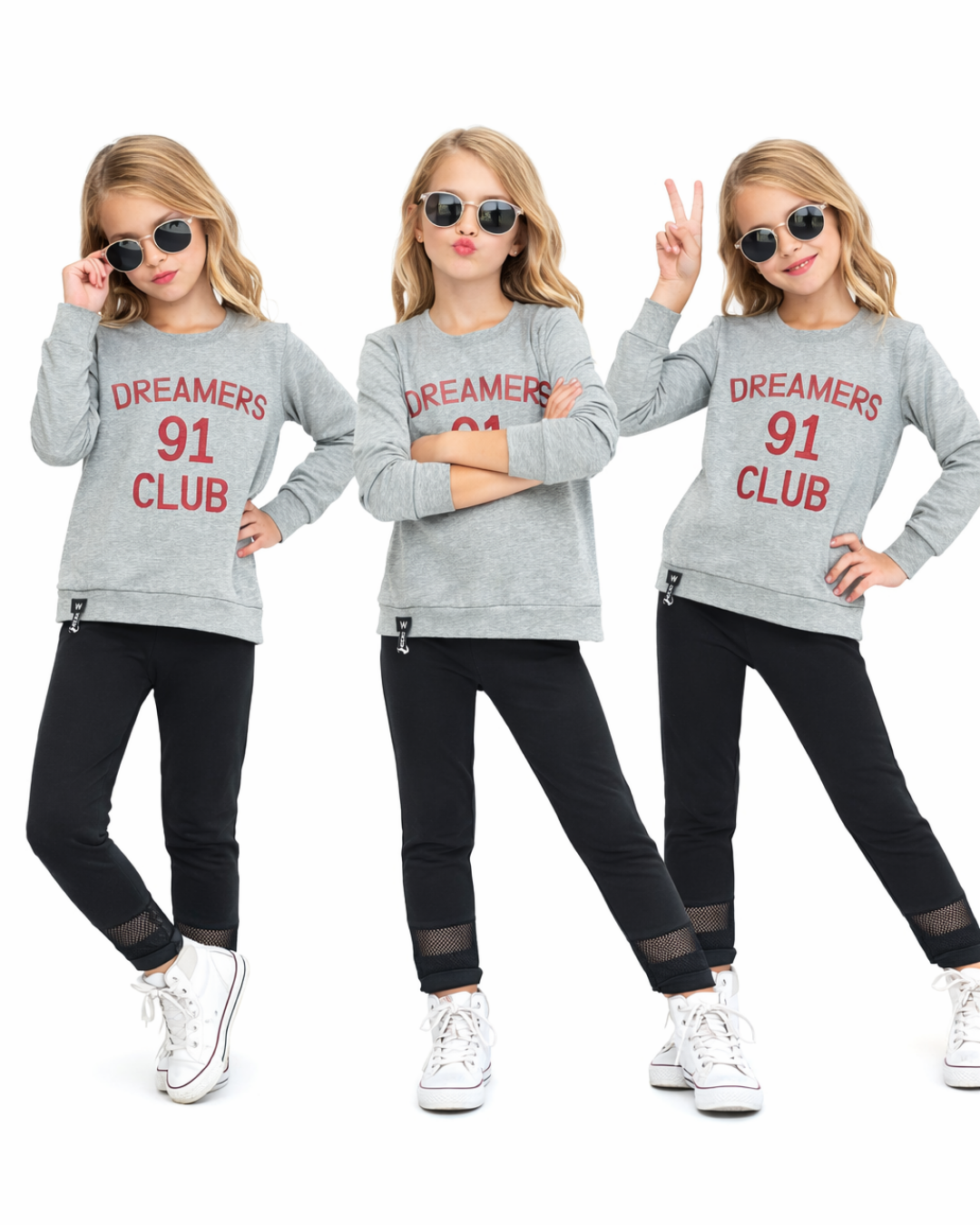 Popshops Kız Çocuk Spor Taytlı Takım