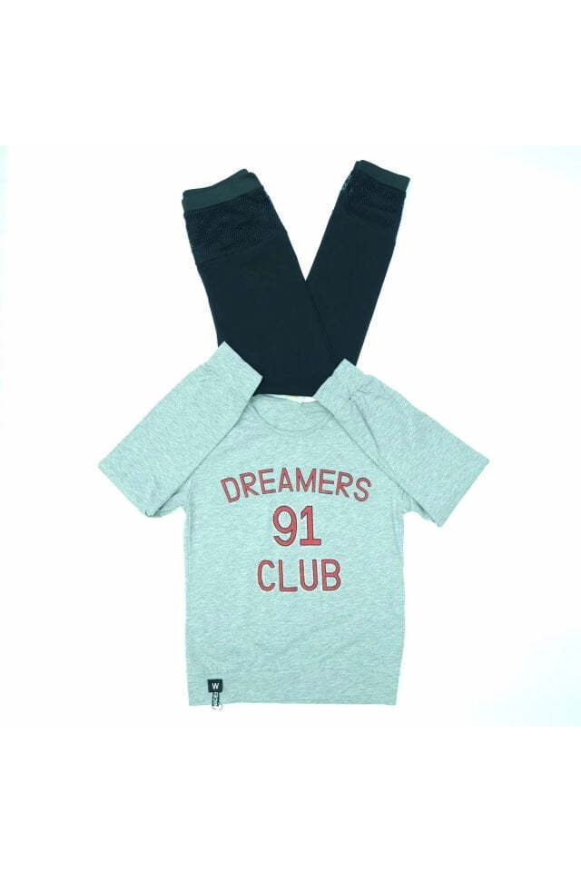 Popshops Kız Çocuk Spor Taytlı Takım