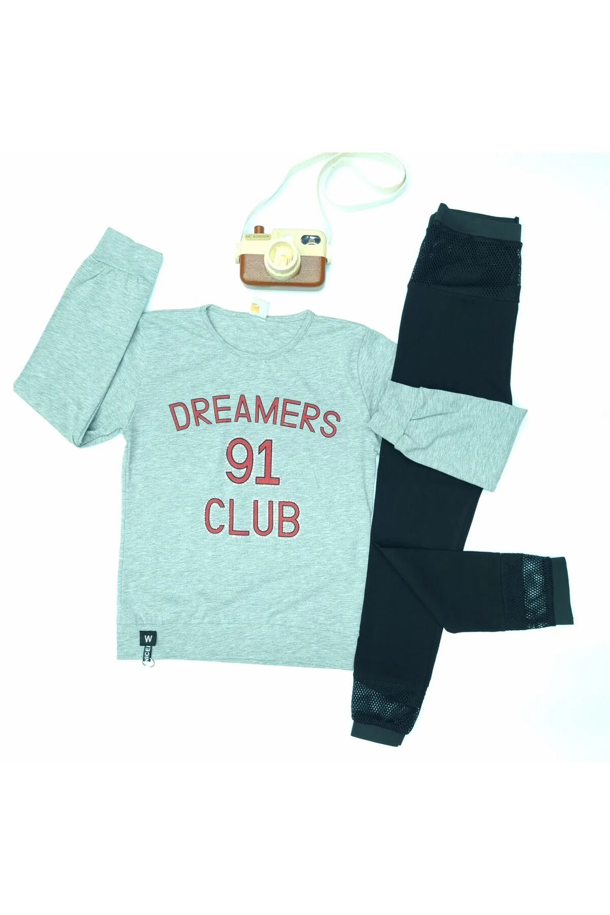 Popshops Kız Çocuk Spor Taytlı Takım