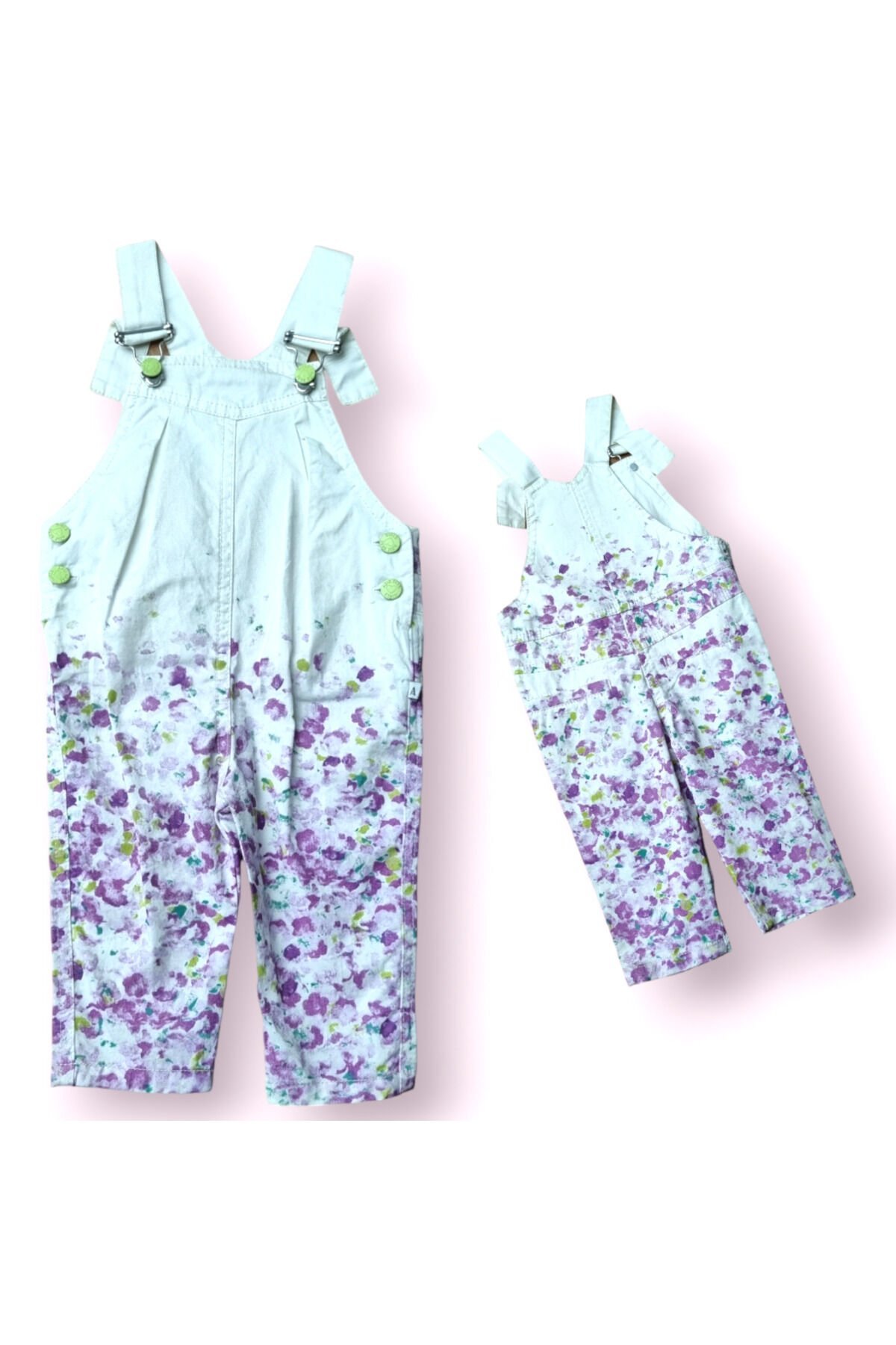 Aziz Bebe Kız Bebek Yazlık Salopet Tulum