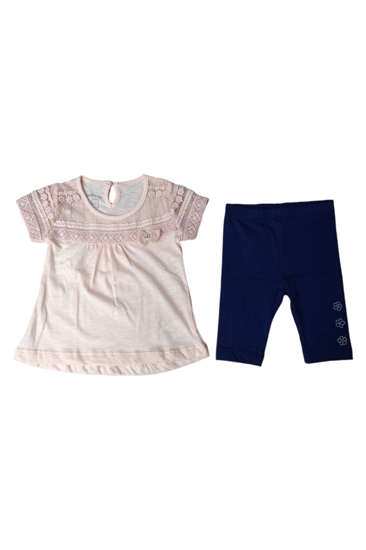 Divonette Dantel İşlemeli Taş Detay Taytlı Takım