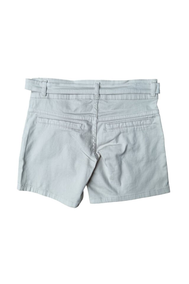 MTL Kemerli Gabardin Genç Kız Yazlık Şort