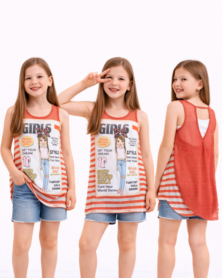 Hımms Kız Çocuk Askılı T-shirt