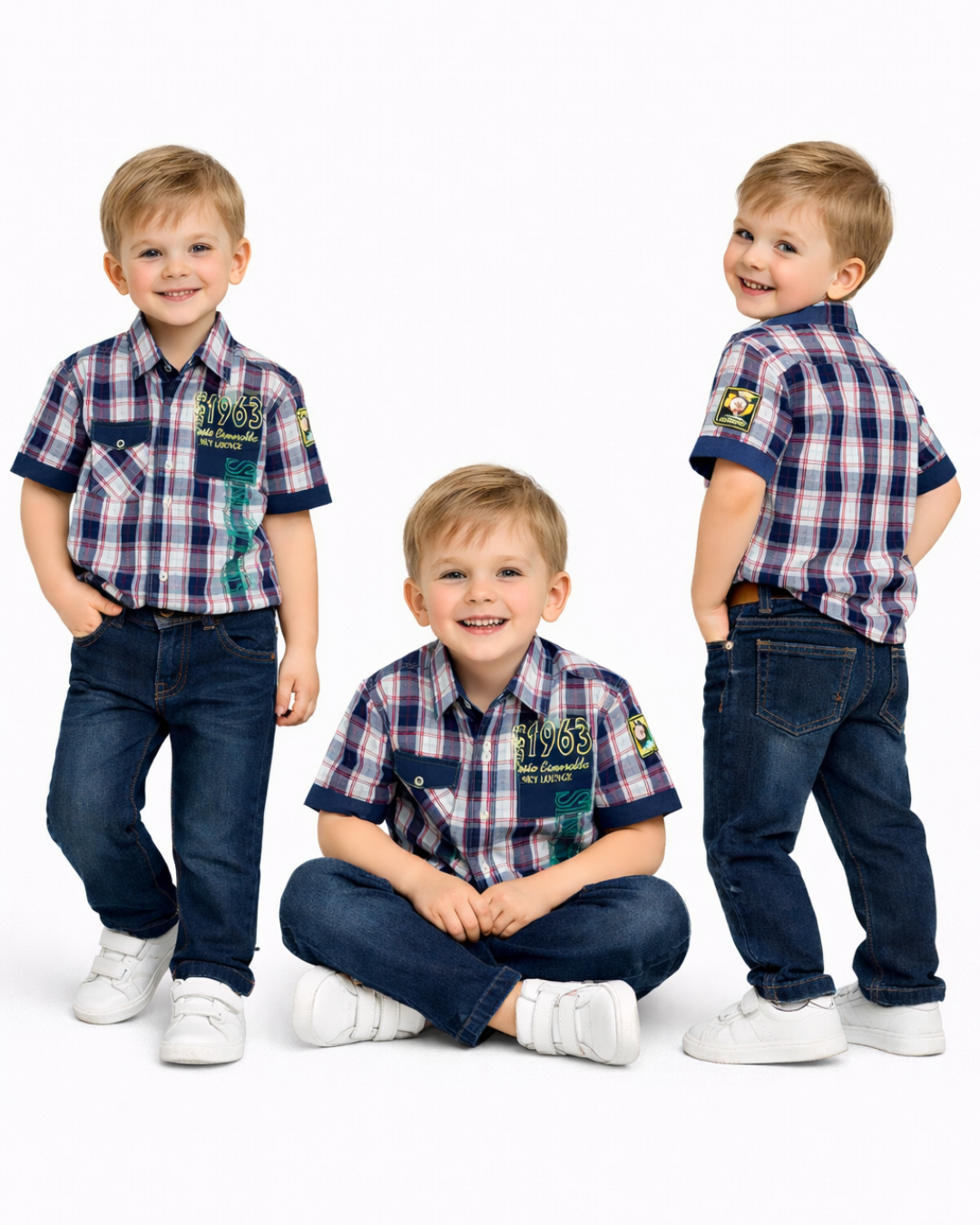 Surprise Erkek Çocuk Çizgi Desenli Gömlek