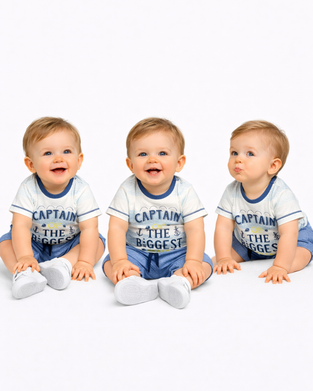 Maia Erkek Bebek Şortlu Yazlık Takım