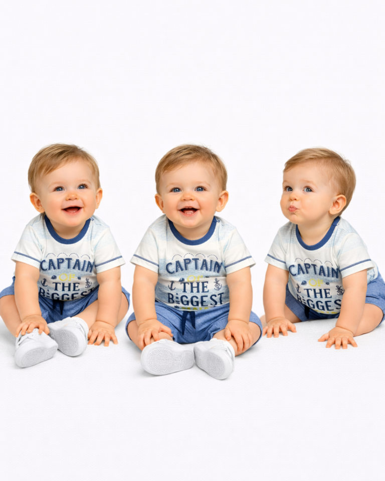 Maia Erkek Bebek Şortlu Yazlık Takım