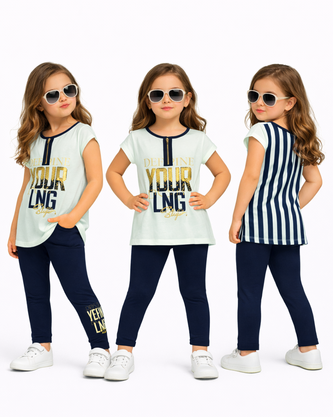 Dmb Kız Çocuk Yazlık Spor Taytlı Takım