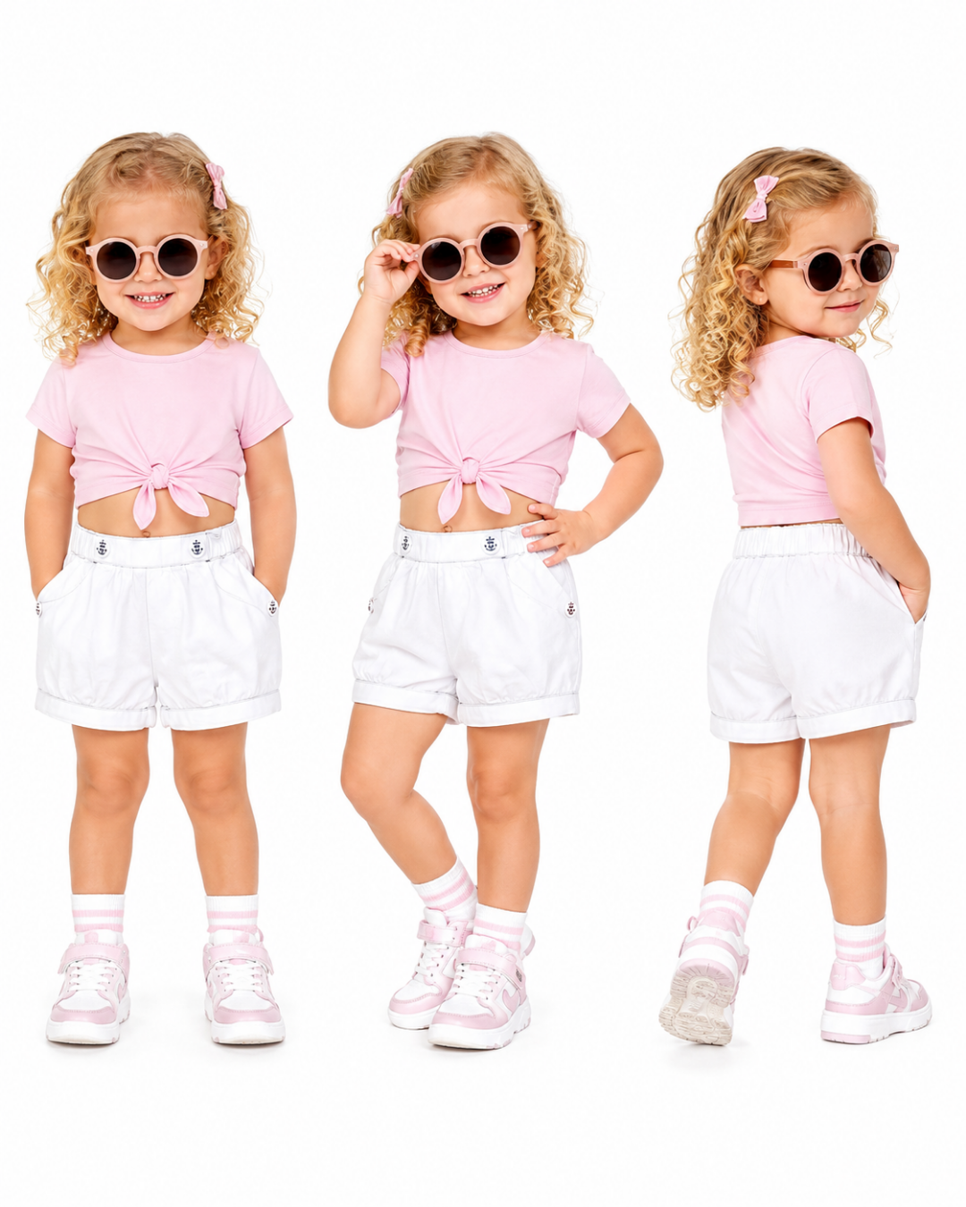 Çikoby Unisex Bebek Yazlık Keten Şort