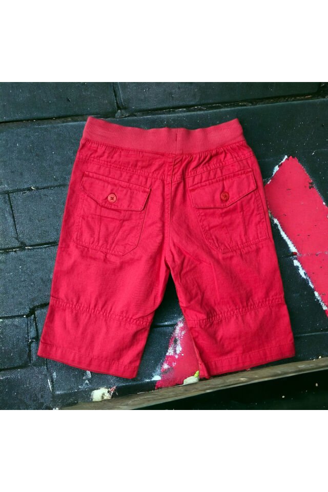 Çikoby Kız Çocuk Yazlık Keten Kapri Şort