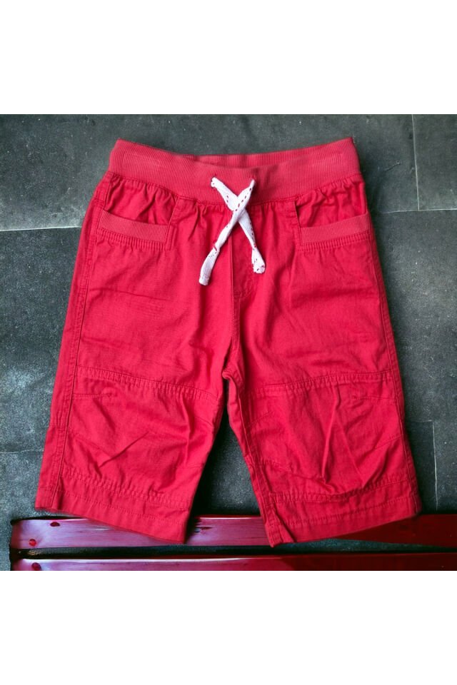 Çikoby Kız Çocuk Yazlık Keten Kapri Şort