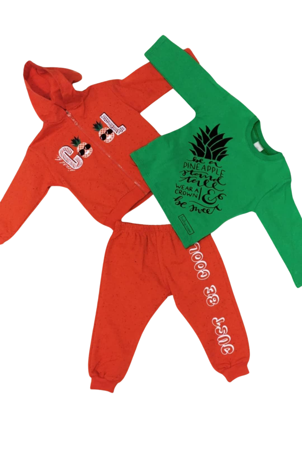 Babyrose Erkek Bebek Üçlü Spor Eşofman Takım