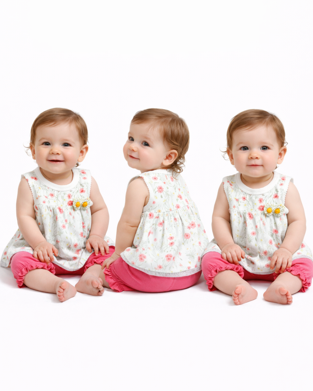 Bebeto Kız Bebek Şortlu Takım