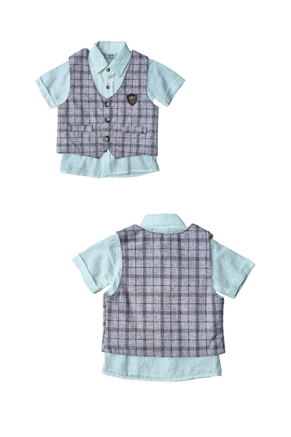 Babyboy Erkek Bebek Cepkenli Gömlek