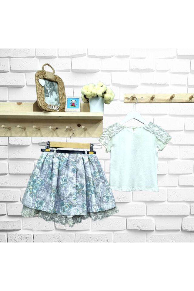 Hımms Kız Çocuk Yazlık Etekli Takım