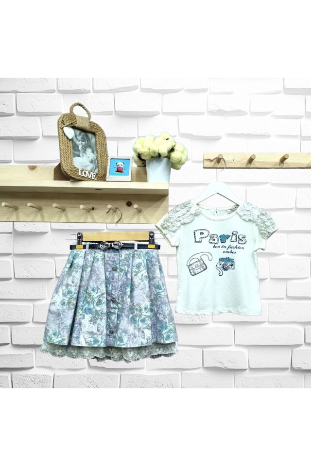 Kız Çocuk Etekli Takım