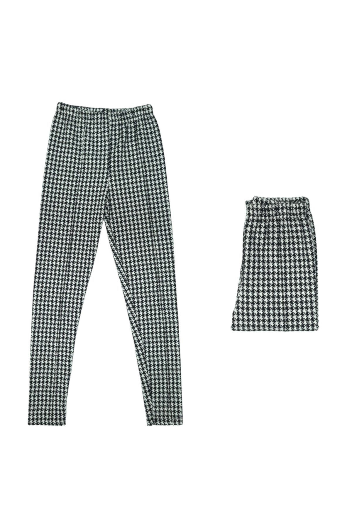 HC Yıldız Desenli Genç Kız Kışlık Tayt