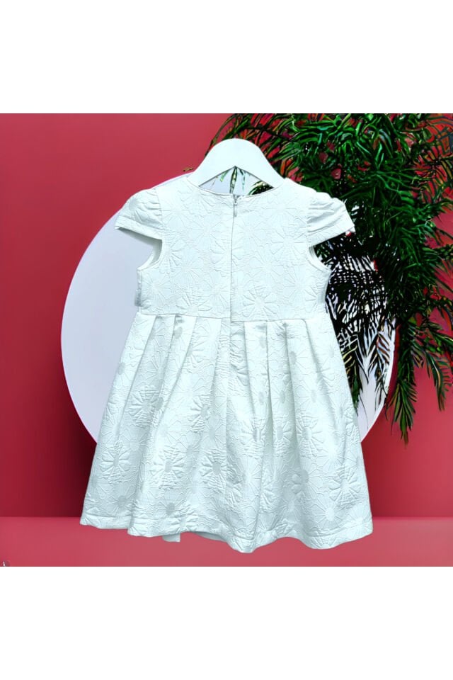 Wizzy Kız Bebek Yazlık Elbise Beyaz - 3 Yaş