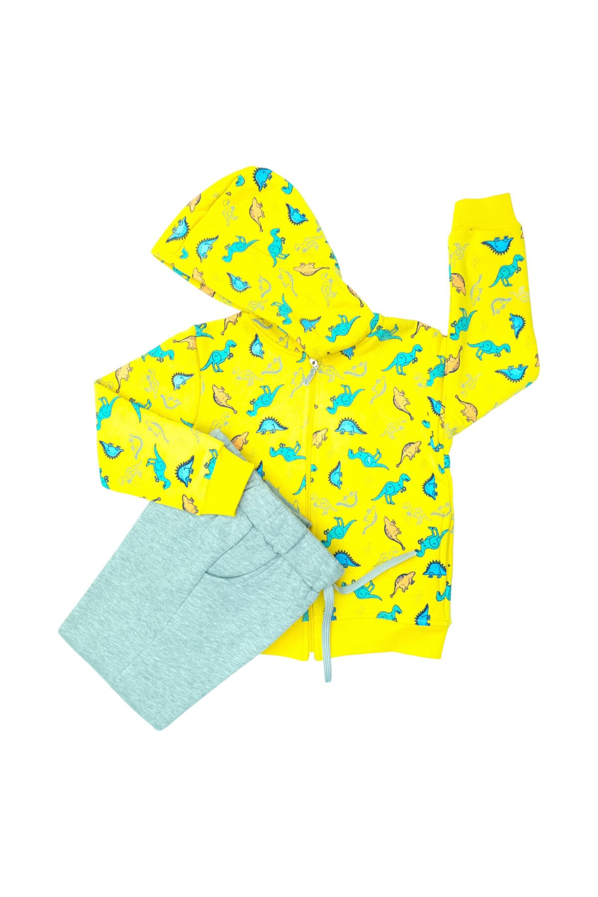Pelops Erkek Çocuk Spor Eşofman Takım Sarı - 5-6 Yaş
