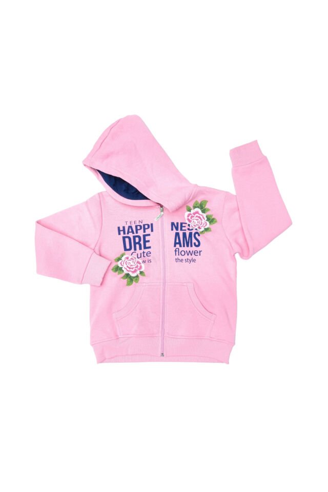 Pelops Kız Çocuk Spor Eşofman Takım Pembe - 8-9 Yaş