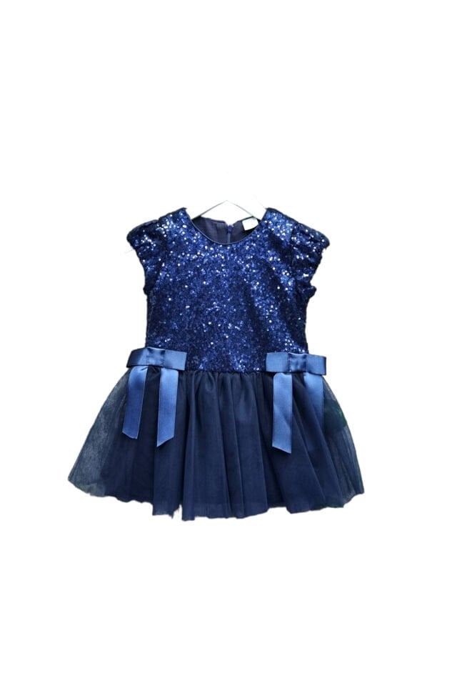 Wizzy Kız Bebek Yazlık Elbise Lacivert - 5 Yaş