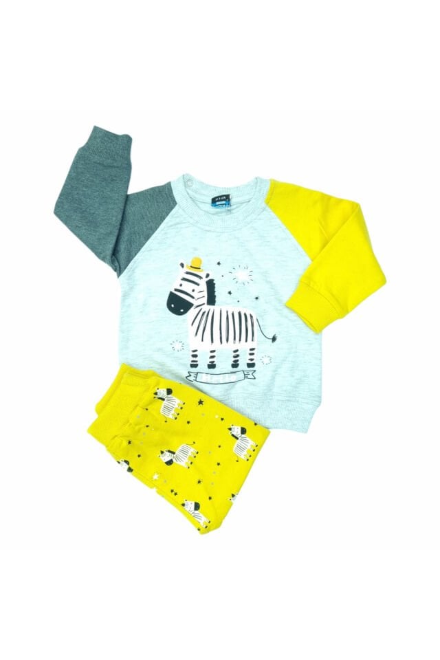 Pelops Erkek Bebek Spor Eşofman Takım Gri - 9 - 12 Ay