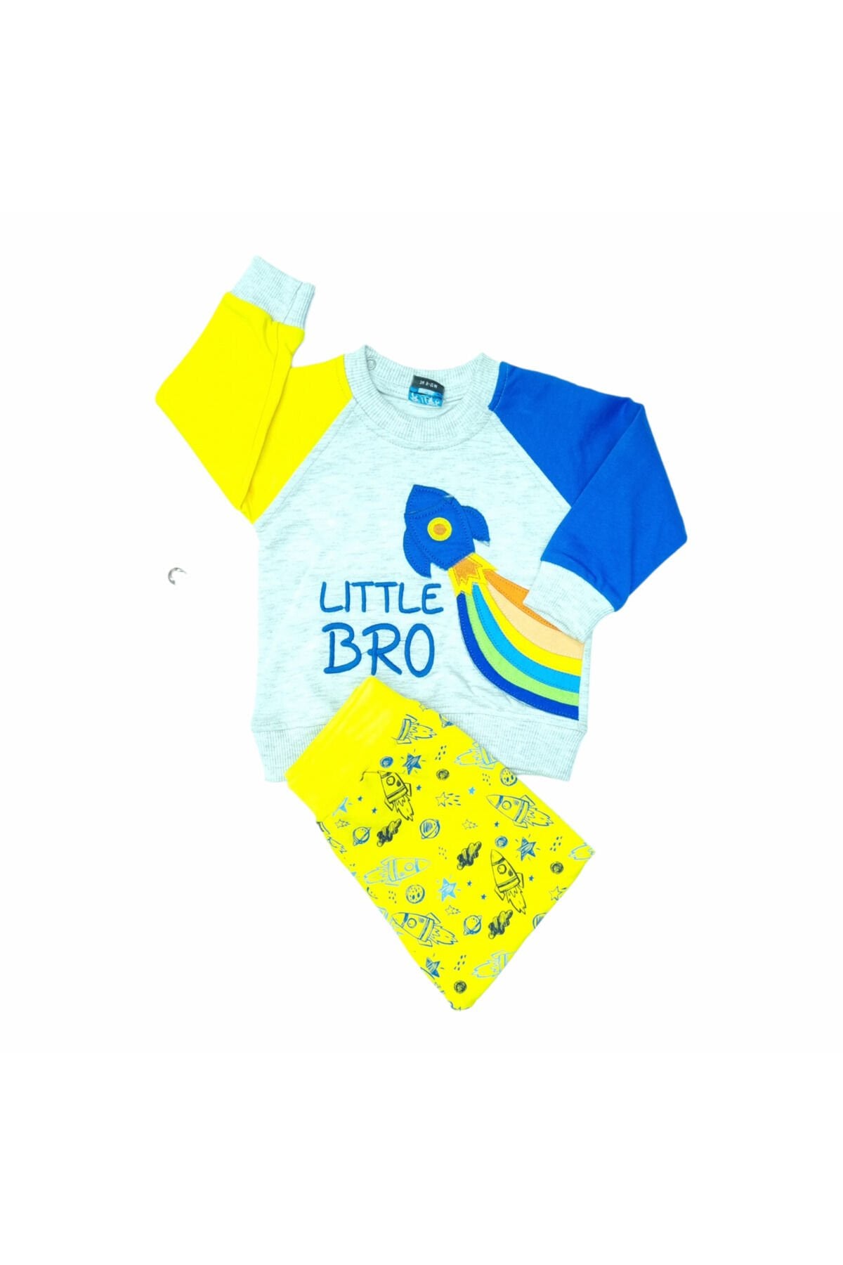 Pelops Erkek Bebek Spor Eşofman Takım Sarı - 9 - 12 Ay