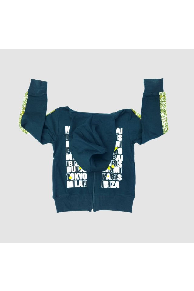 Pelops Kız Çocuk Spor Eşofman Takım Siyah - 6-7 Yaş