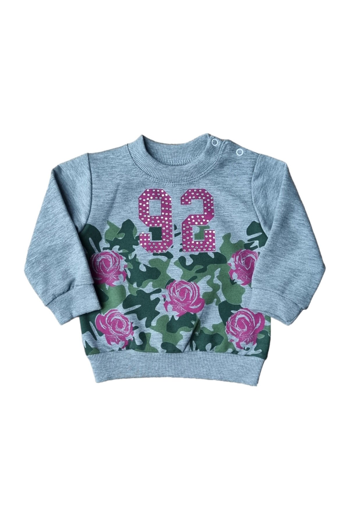 Pepelino Çiçek Baskılı Kız Bebek Sweat