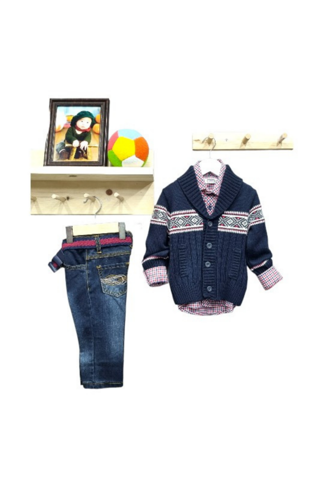 Kts Erkek Bebek Ceketli Üçlü Takım